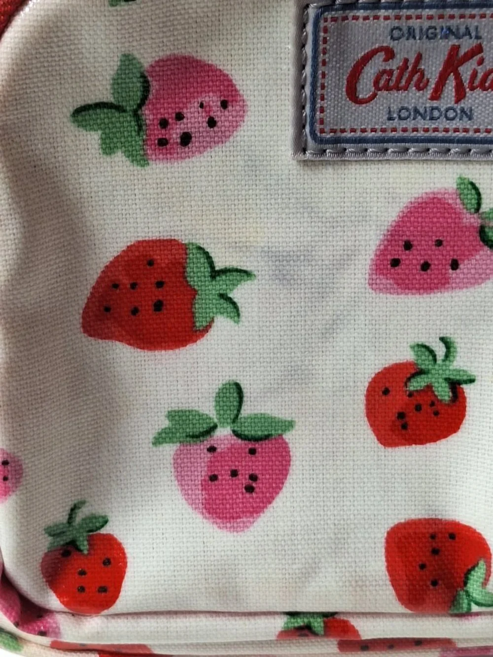 Cath Kidston Kids Strawberry Print Backpack in Red and Pink